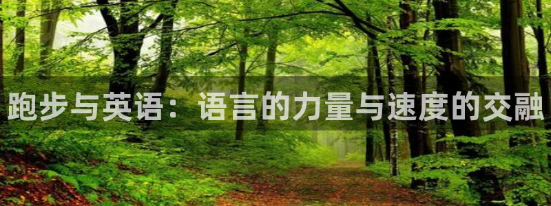 杏耀如何注册：跑步与英语：语言的力量与速度的交融
